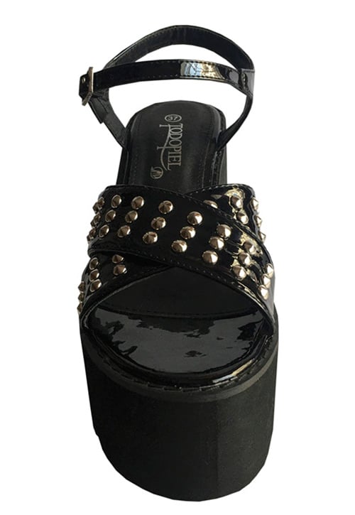 SANDALIA ECOCUERO ZAY67 NEGRO - 3