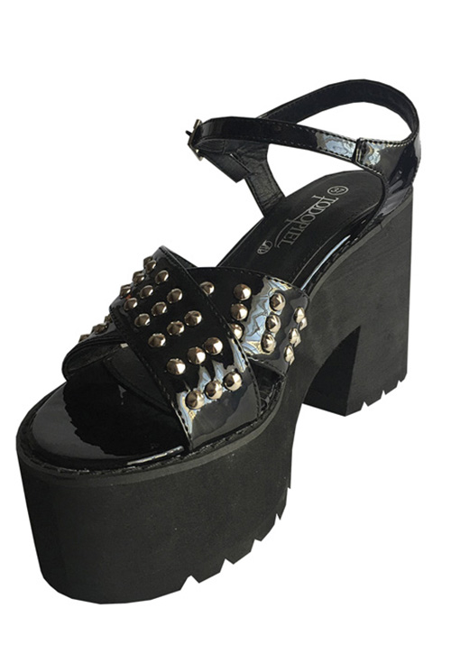 SANDALIA ECOCUERO ZAY67 NEGRO - 4