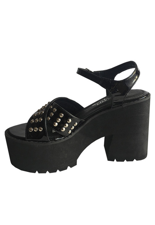SANDALIA ECOCUERO ZAY67 NEGRO - 5