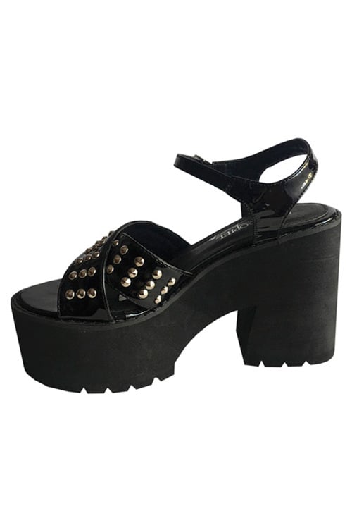 SANDALIA ECOCUERO ZAY67 NEGRO - 5