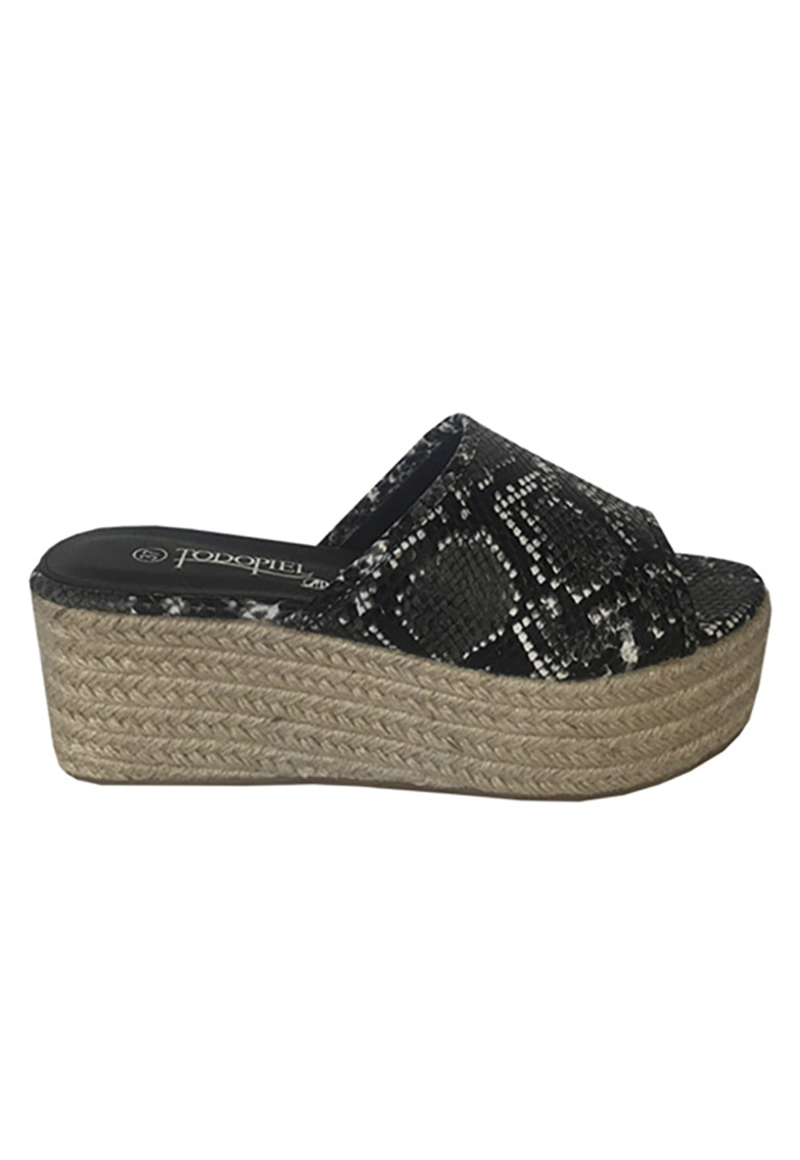 SANDALIAS MUJER TODOPIEL NEGRO ECOCUERO ZAY60 - 1