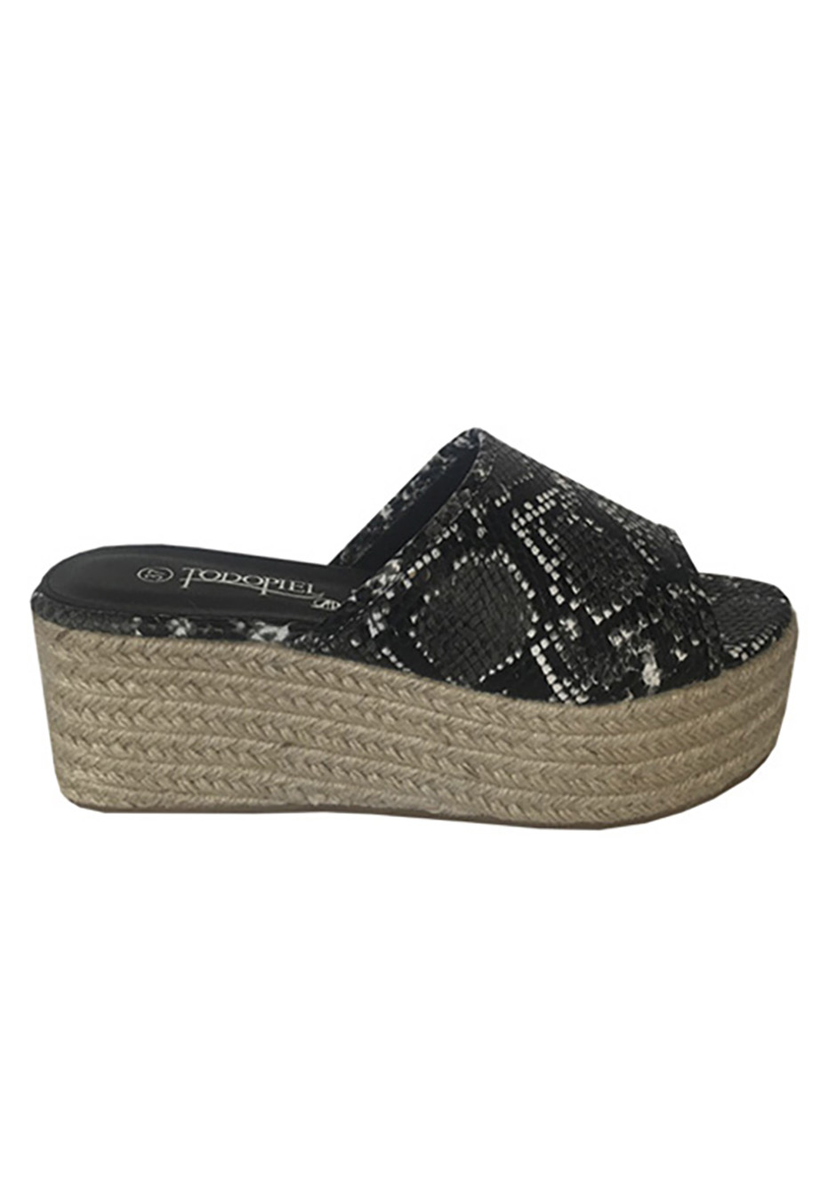 TODOPIEL SANDALIAS MUJER TODOPIEL NEGRO ECOCUERO ZAY60
