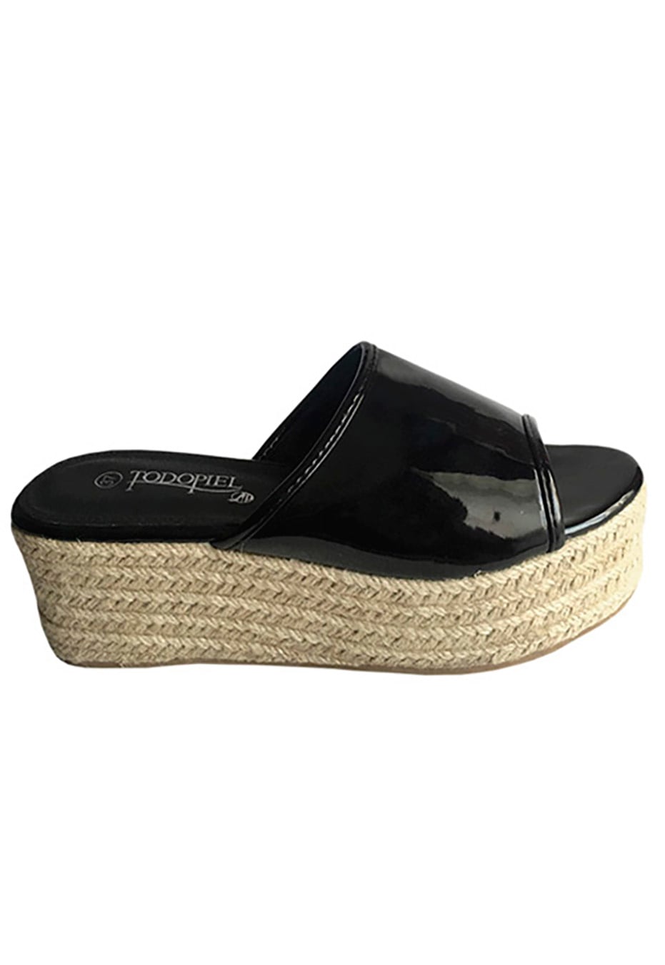 SANDALIAS MUJER TODOPIEL NEGRO ECOCUERO ZAY61 - 1