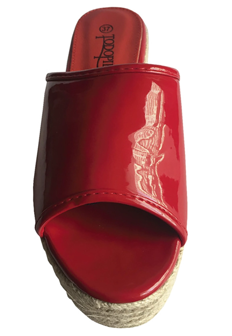 SANDALIA ECOCUERO ZAY61 ROJO - 3