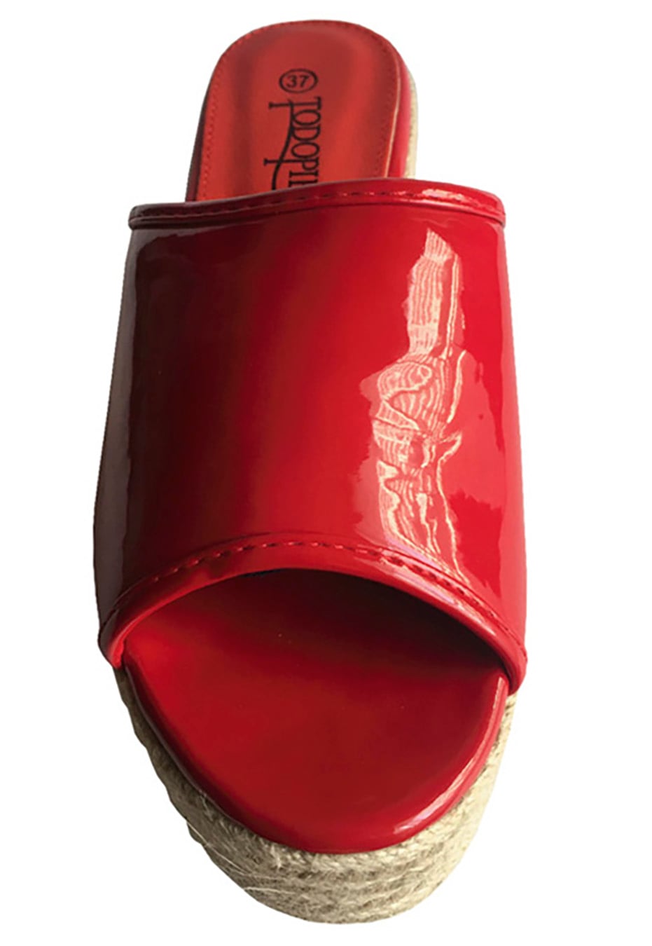 SANDALIA ECOCUERO ZAY61 ROJO - 3