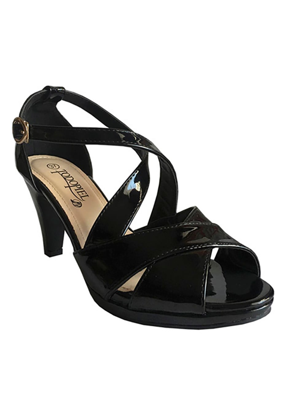 SANDALIAS MUJER TODOPIEL NEGRO ECOCUERO ZAY62 - 2