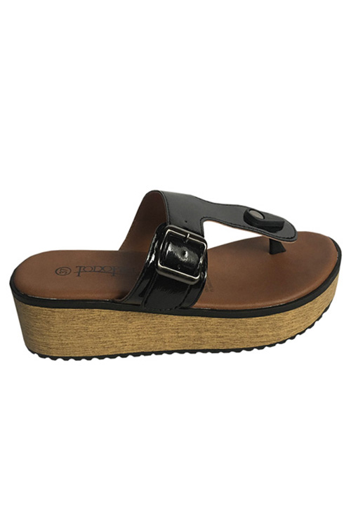 TODOPIEL SANDALIA ECOCUERO ZAY32 NEGRO