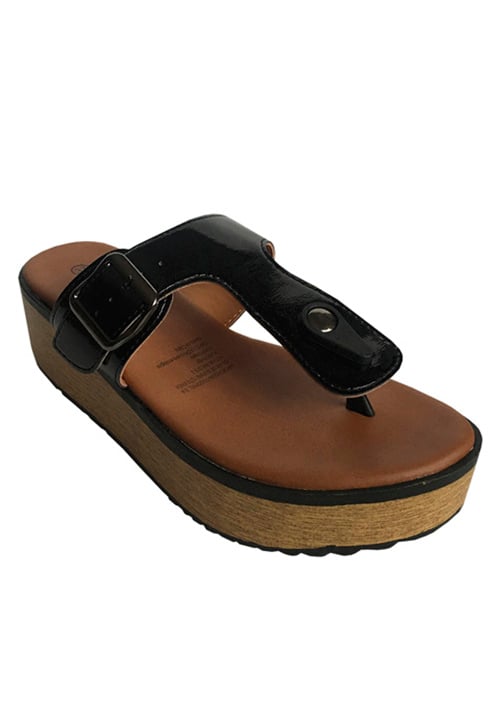 SANDALIA ECOCUERO ZAY32 NEGRO - 2