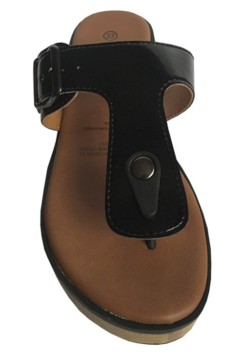 SANDALIA ECOCUERO ZAY32 NEGRO - 3