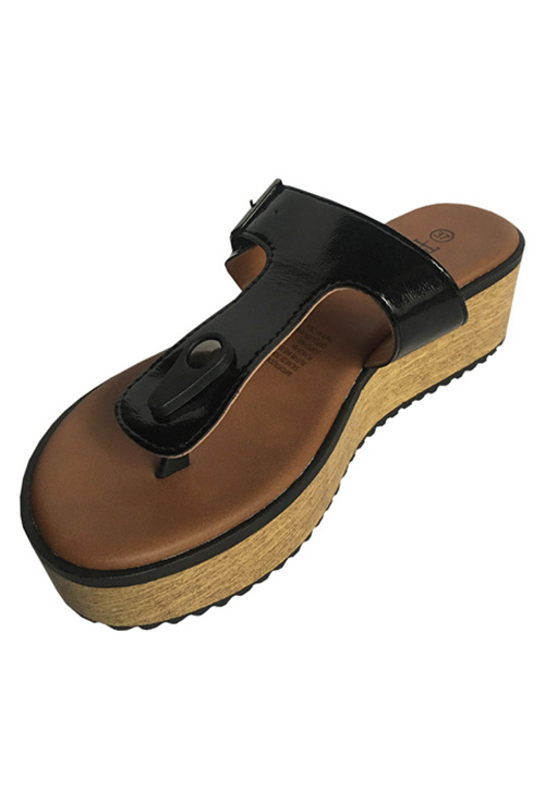 SANDALIA ECOCUERO ZAY32 NEGRO - 4