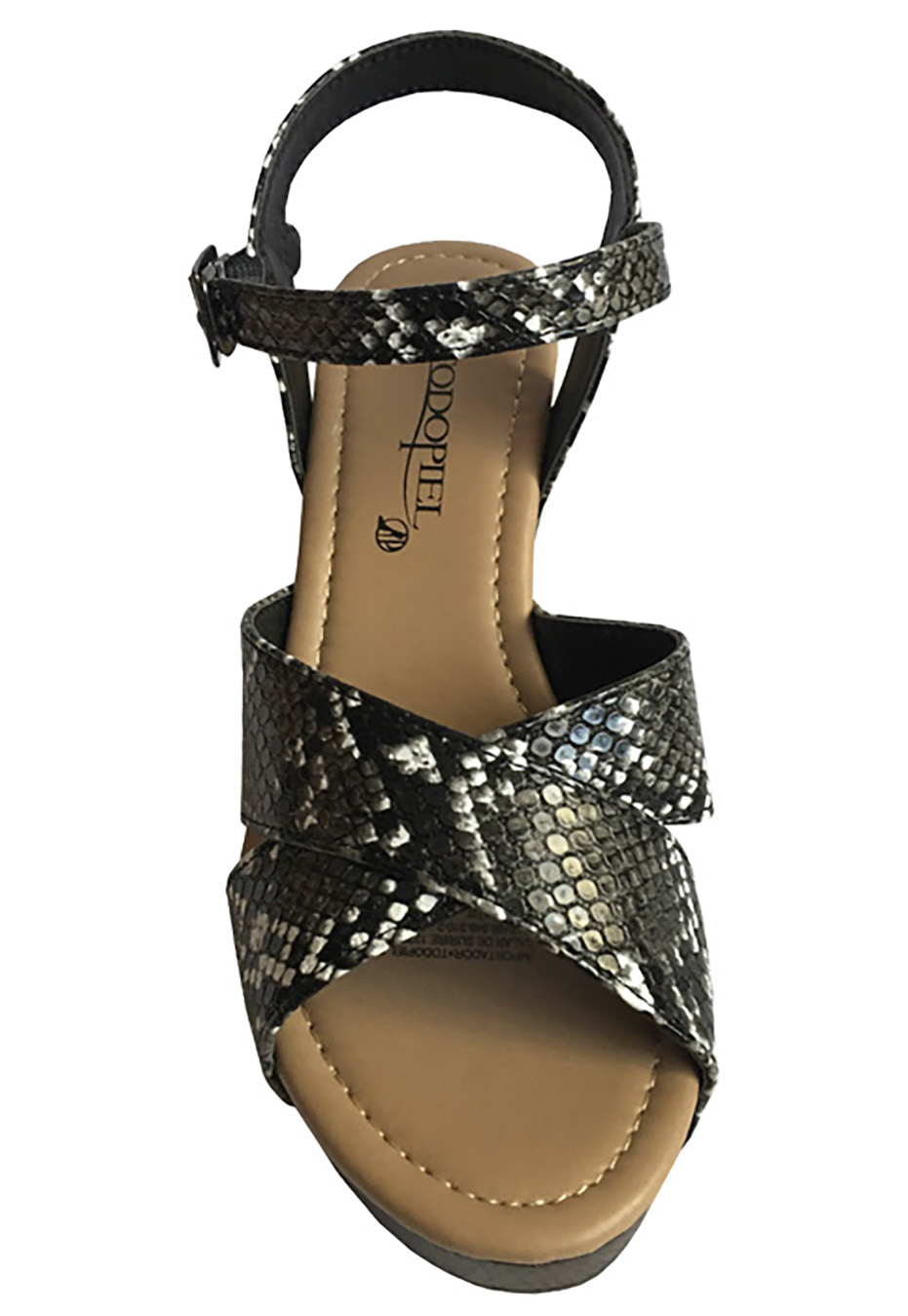 SANDALIA ECOCUERO ZAY49 NEGRO - 3