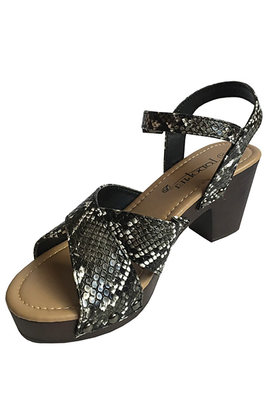 SANDALIA ECOCUERO ZAY49 NEGRO - 4