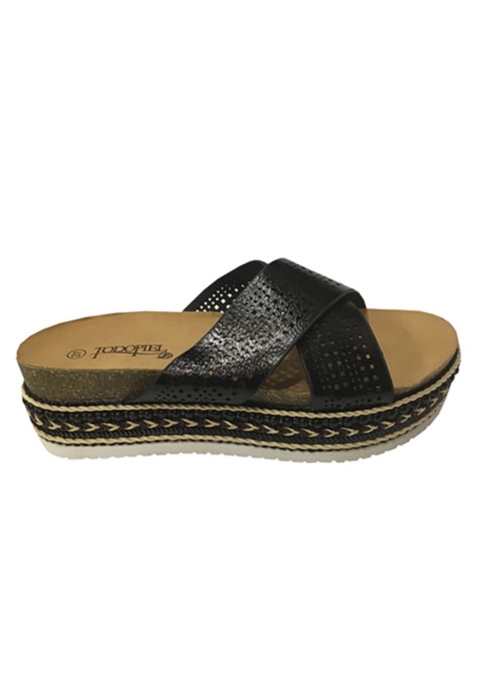 SANDALIA ECOCUERO ZAV91 NEGRO - 1