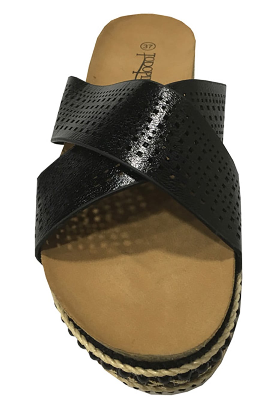 SANDALIA ECOCUERO ZAV91 NEGRO - 3