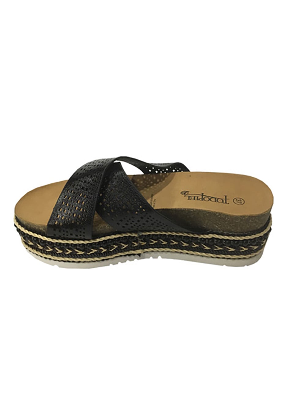 SANDALIA ECOCUERO ZAV91 NEGRO - 5