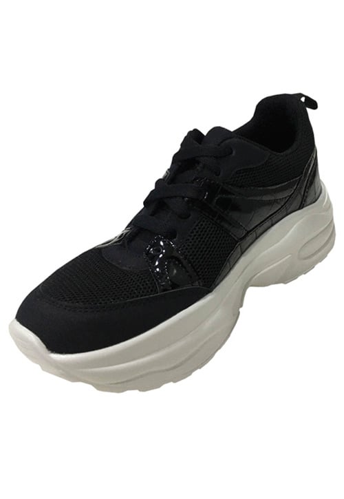 ZAPATILLAS MUJER TODOPIEL CASUALES NEGRO ZAY78 - 4