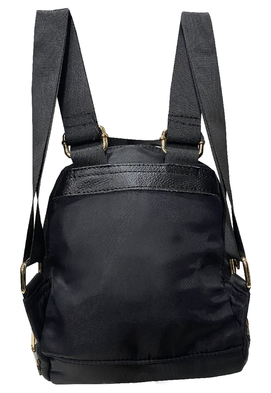 MOCHILA CUERO ECOLÓGICO CRS07 NEGRO - 3