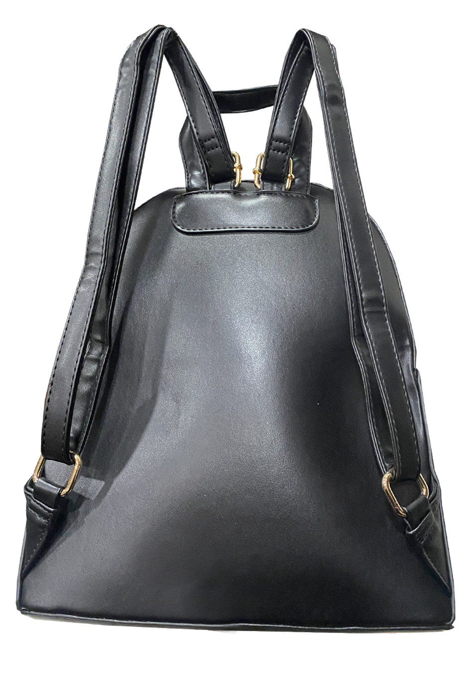 MOCHILA CUERO ECOLÓGICO CRU09 NEGRO - 3
