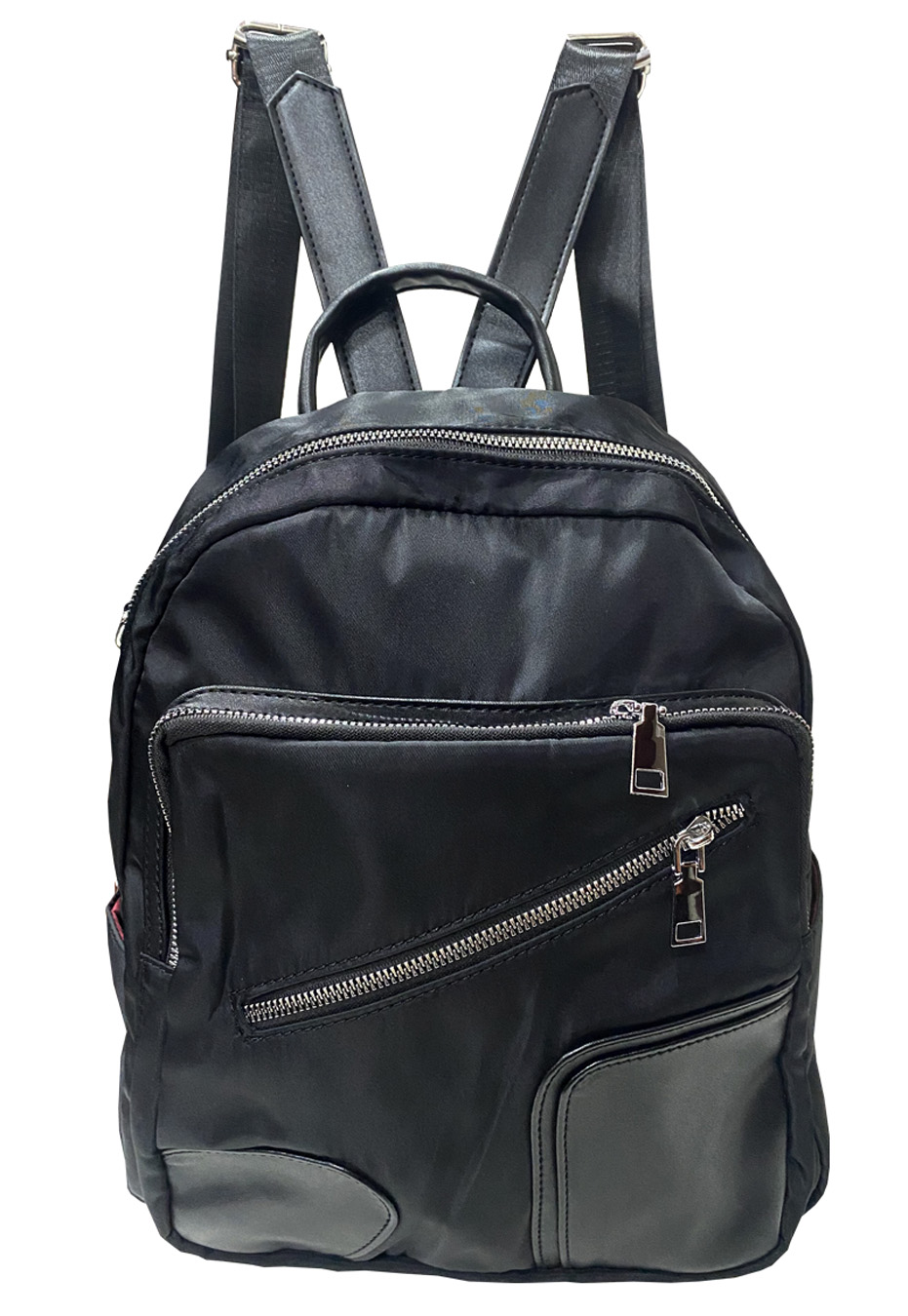 MOCHILA CUERO ECOLÓGICO CRU27 NEGRO - 1