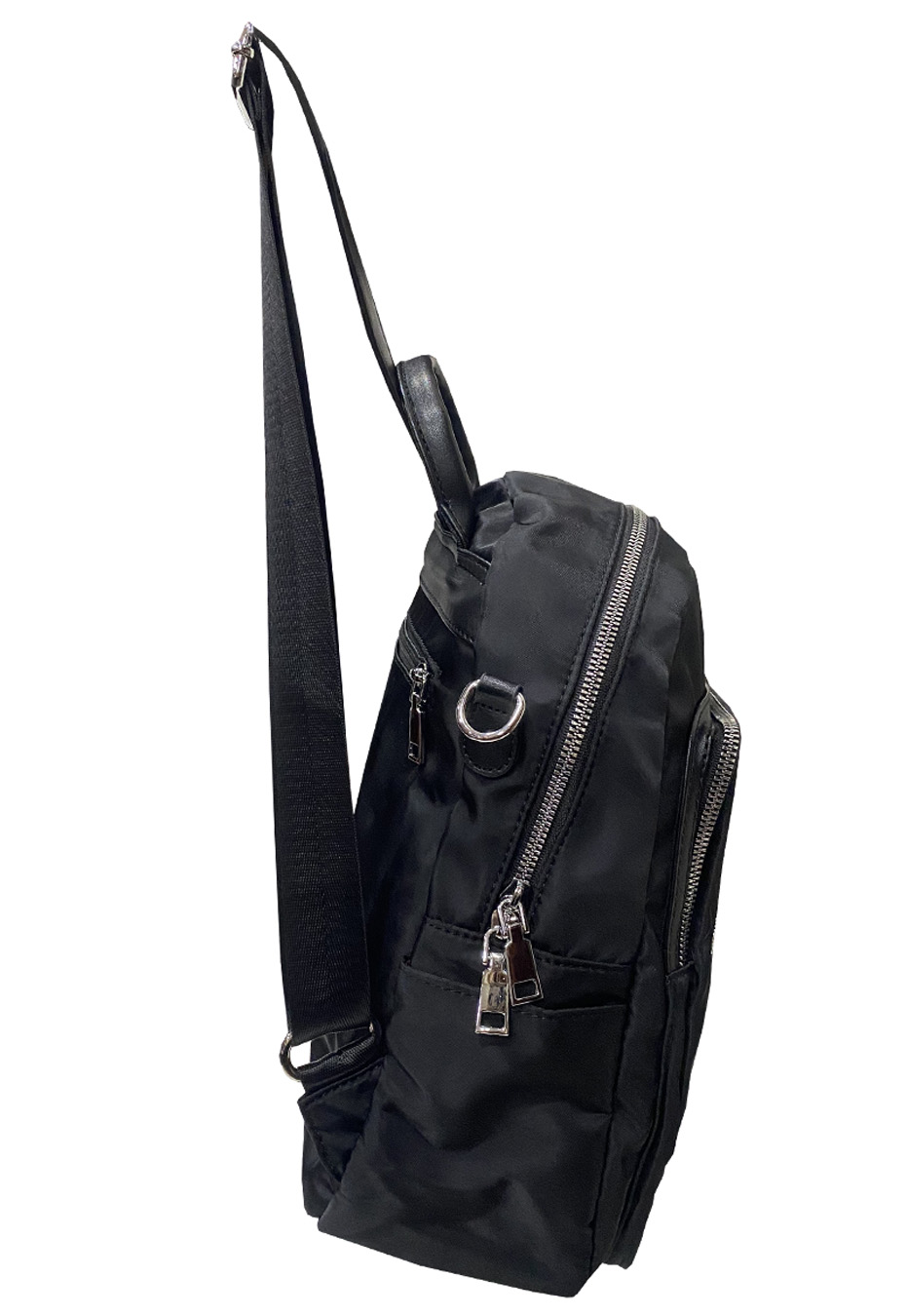 MOCHILA CUERO ECOLÓGICO CRU27 NEGRO - 2