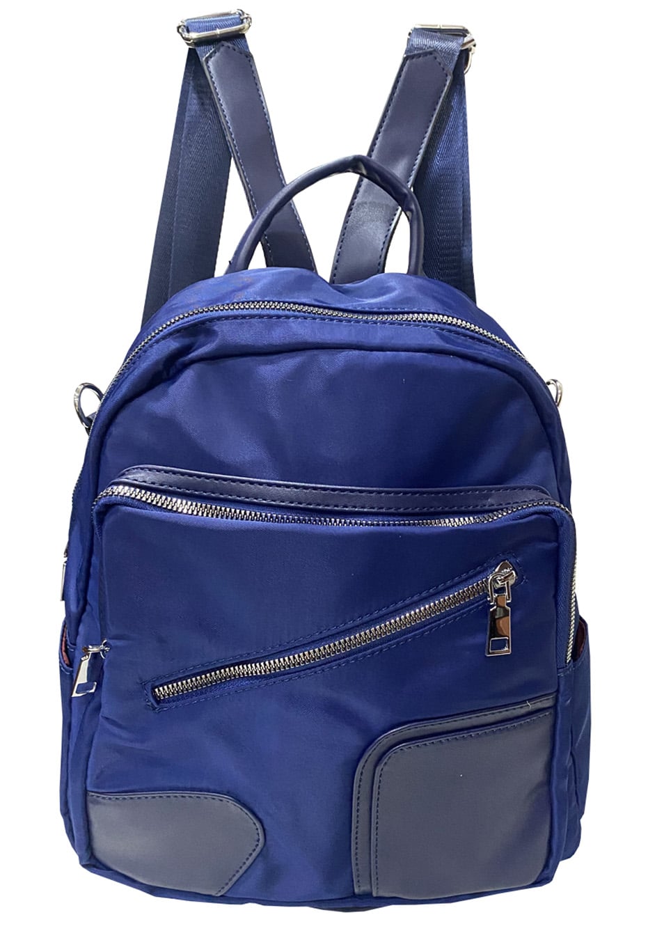 MOCHILA CUERO ECOLÓGICO CRU27 NAVY - 1