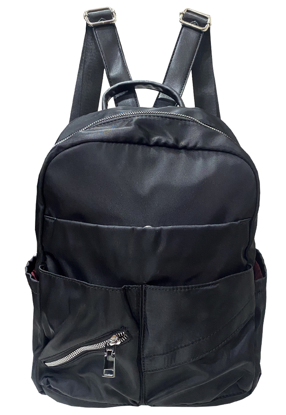 MOCHILA CUERO ECOLÓGICO CRU28 NEGRO - 1