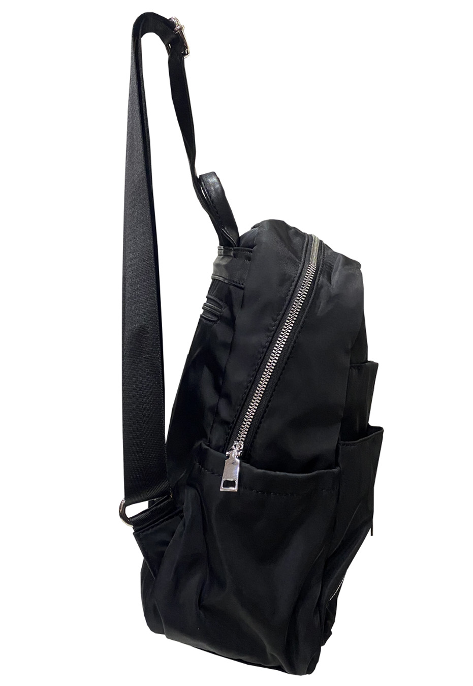MOCHILA CUERO ECOLÓGICO CRU28 NEGRO - 2
