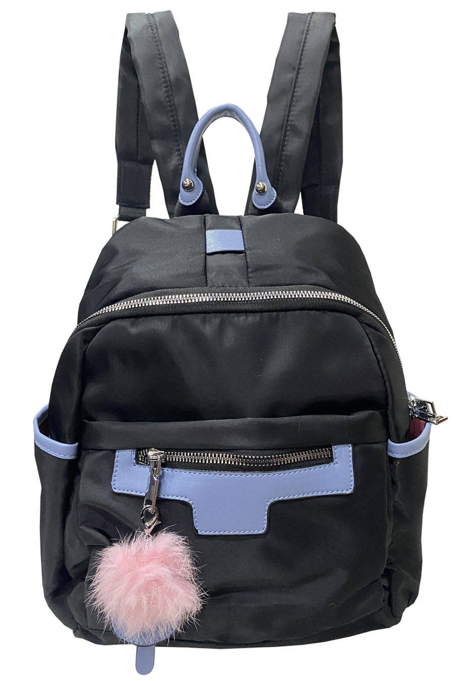 MOCHILA CUERO ECOLÓGICO CRU29 NEGRO - 1