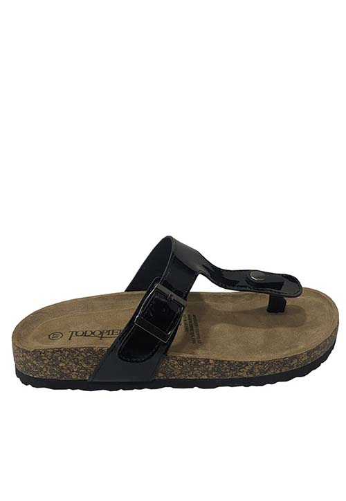 SANDALIAS MUJER TODOPIEL NEGRO ECOCUERO ZAW03 ZAW27 - 1