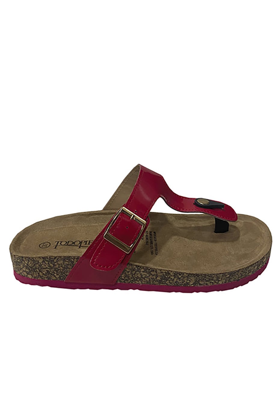 SANDALIAS MUJER TODOPIEL ROJO ECOCUERO ZAW03 - 1