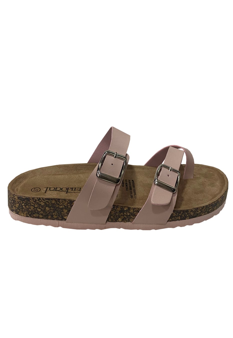 SANDALIAS MUJER TODOPIEL ROSADO ECOCUERO ZAY94 - 1