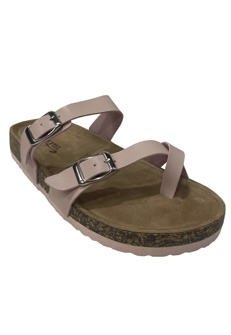 SANDALIA ECOCUERO ZAY94 ROSADO - 2