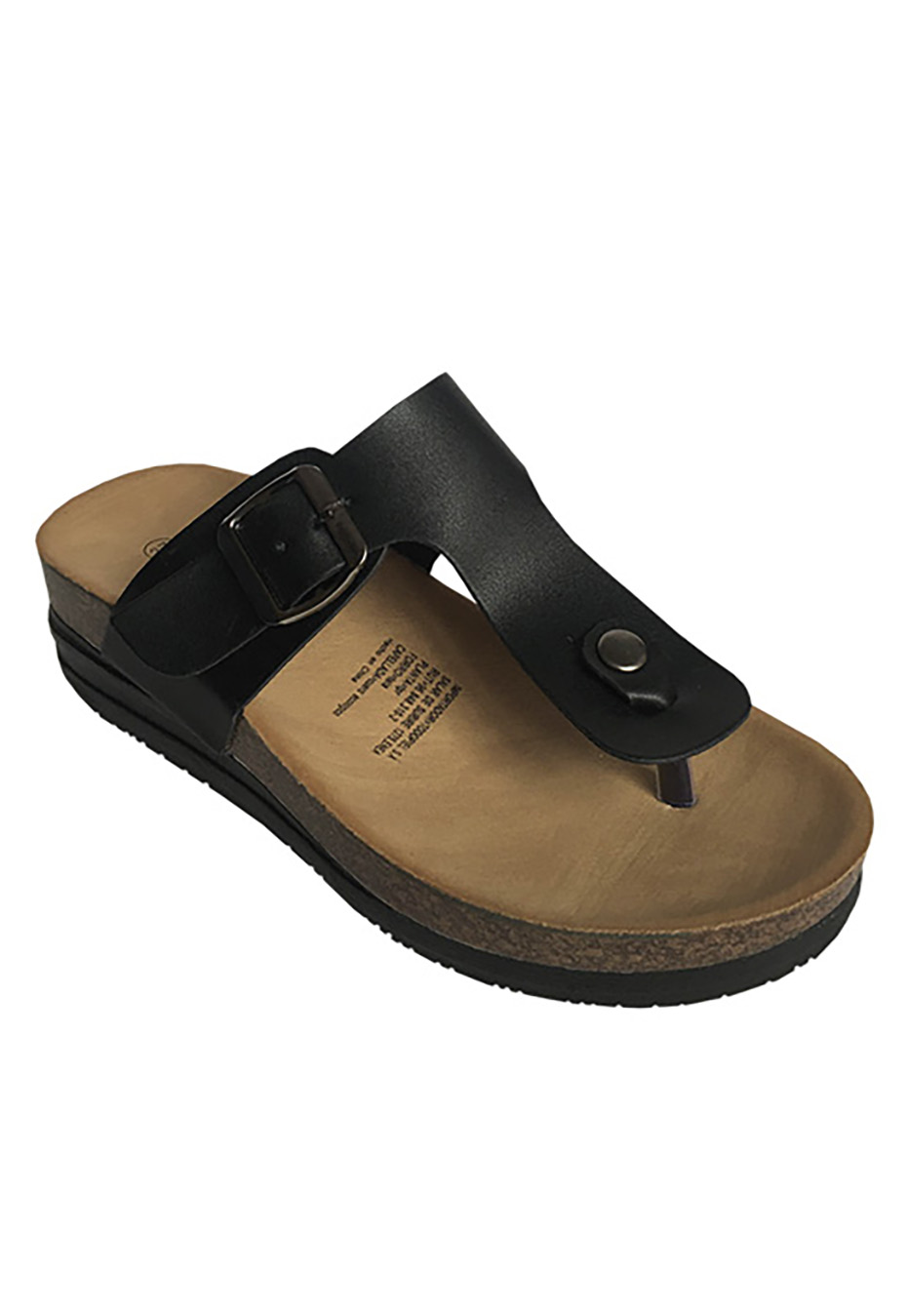 SANDALIA ECOCUERO ZAY33 NEGRO - 2