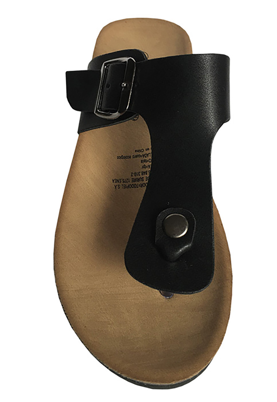 SANDALIA ECOCUERO ZAY33 NEGRO - 3