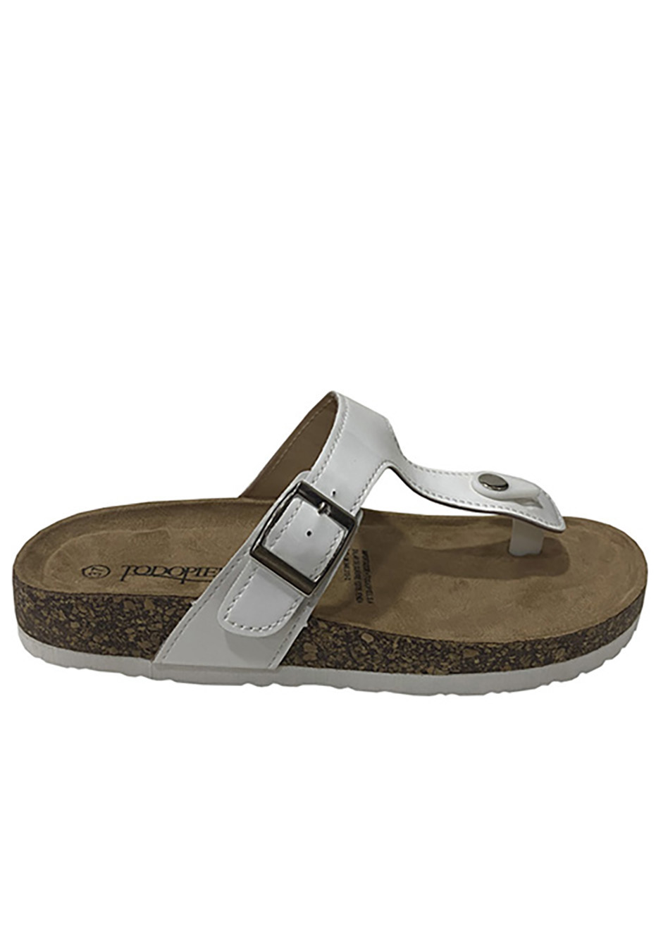 SANDALIA ECOCUERO ZAW03 BLANCO CHAROL - 1