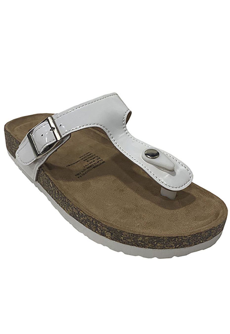 SANDALIA ECOCUERO ZAW03 BLANCO CHAROL - 2