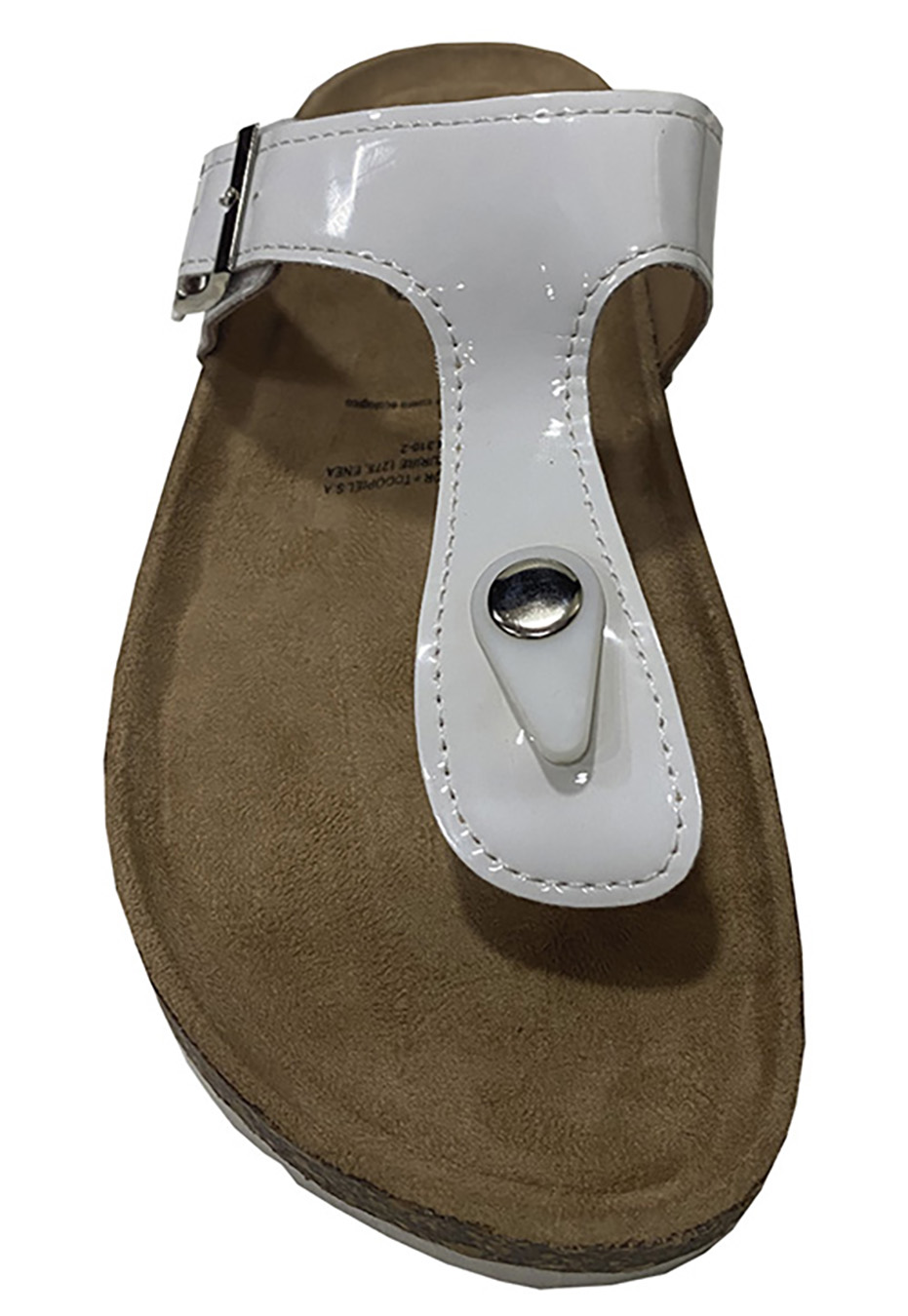 SANDALIA ECOCUERO ZAW03 BLANCO CHAROL - 3