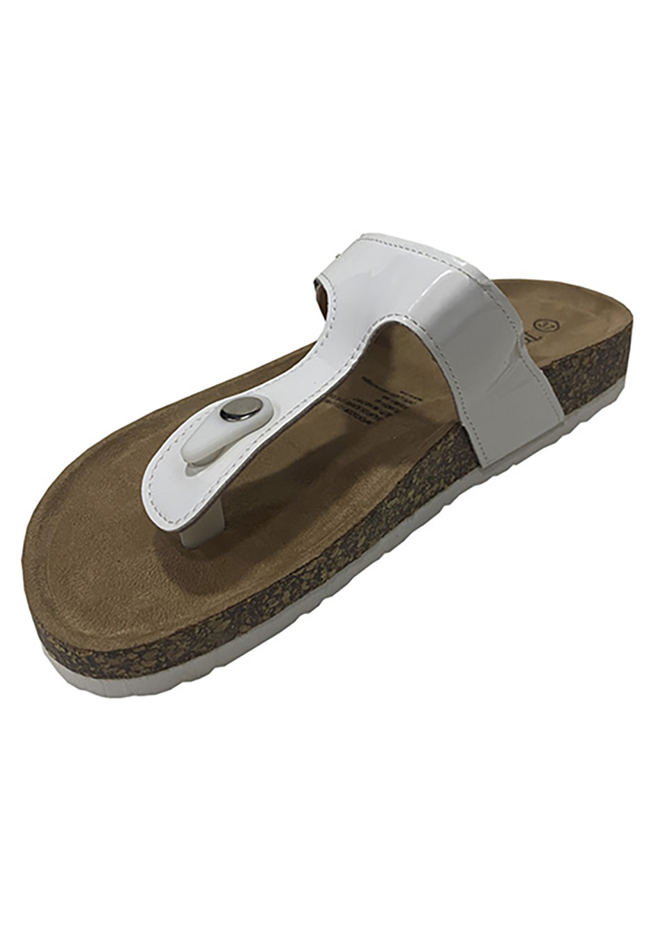 SANDALIA ECOCUERO ZAW03 BLANCO CHAROL - 4