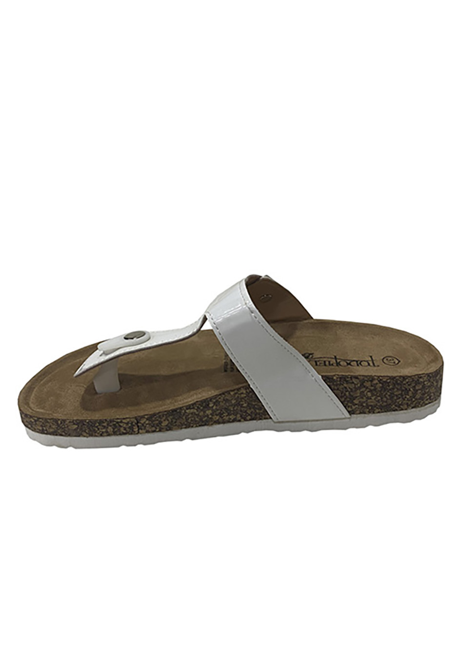 SANDALIA ECOCUERO ZAW03 BLANCO CHAROL - 5