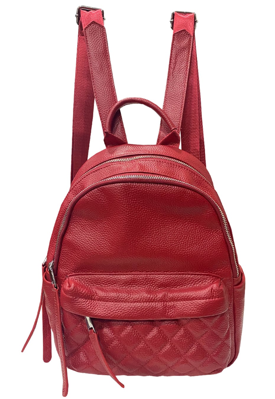 MOCHILA CUERO CRT93 ROJO - 1