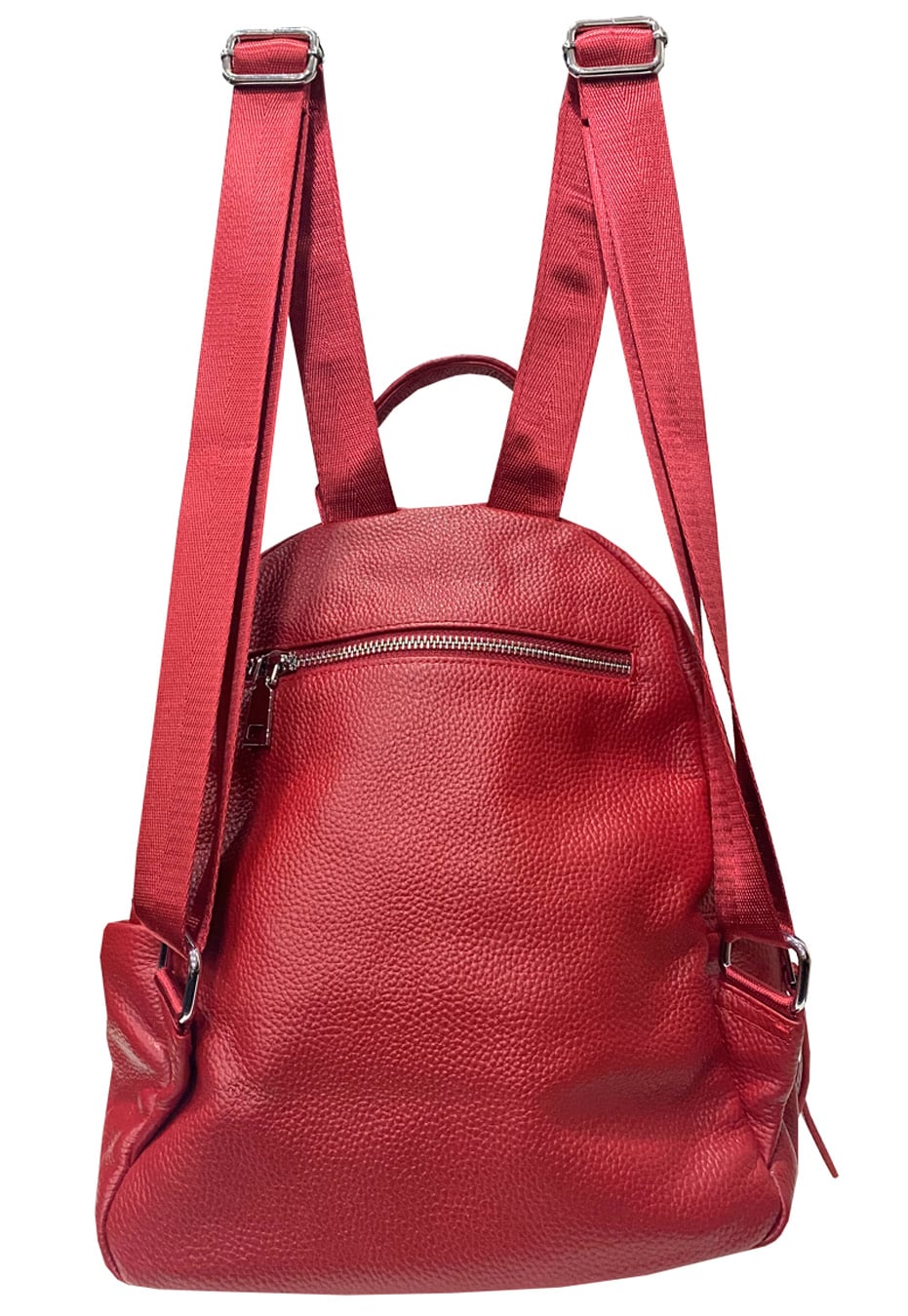MOCHILA CUERO CRT93 ROJO - 3