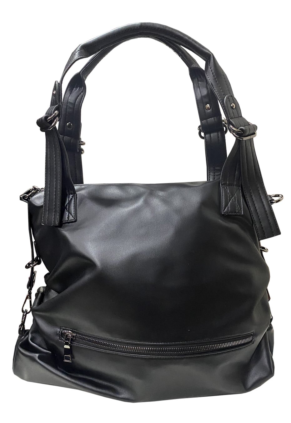 CARTERA CUERO ECOLÓGICO CRT99 NEGRO - 1