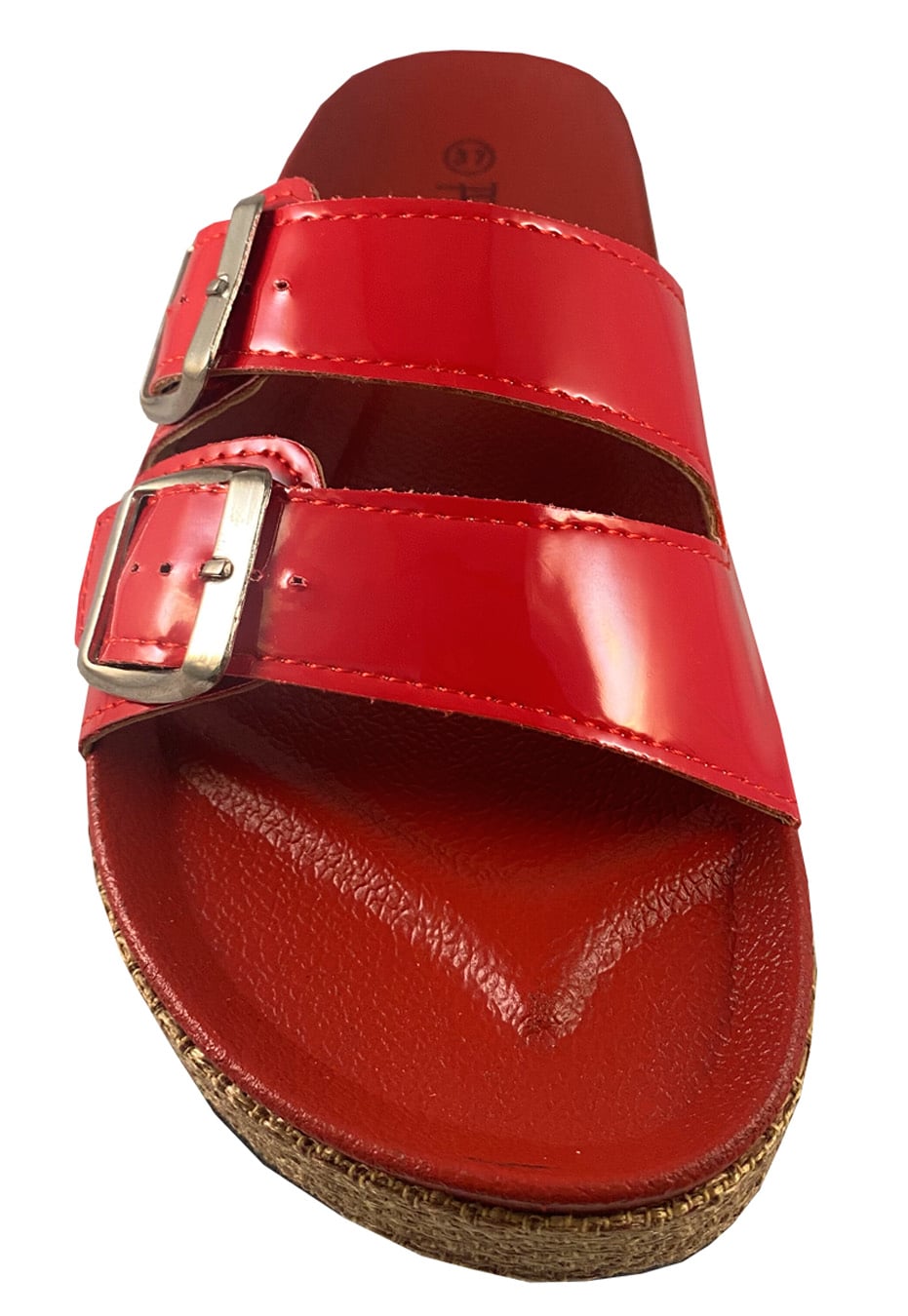 SANDALIAS MUJER TODOPIEL ROJO ECOCUERO ZAU77 - 3
