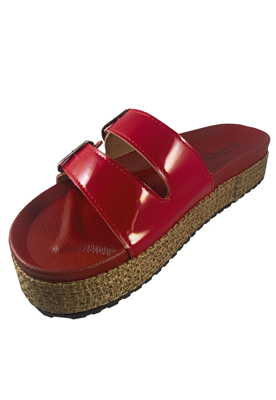 SANDALIAS MUJER TODOPIEL ROJO ECOCUERO ZAU77 - 4