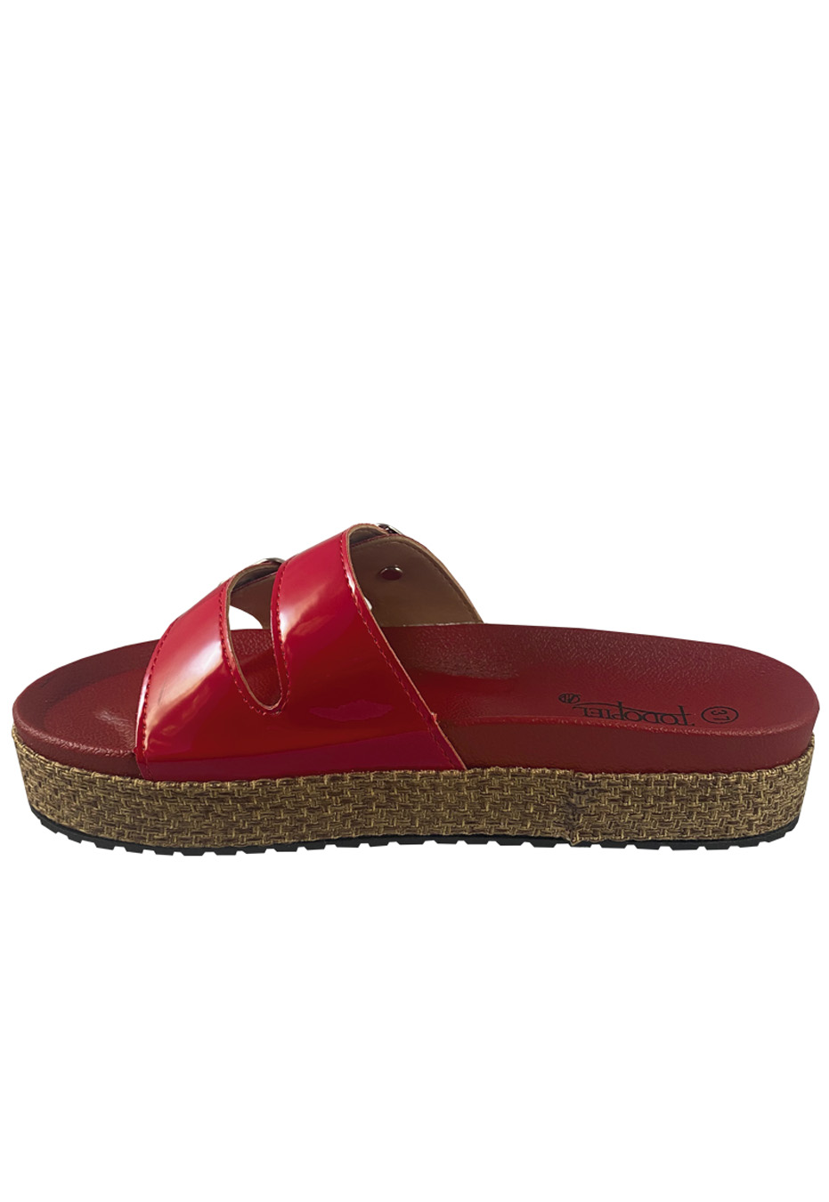 SANDALIAS MUJER TODOPIEL ROJO ECOCUERO ZAU77 - 5