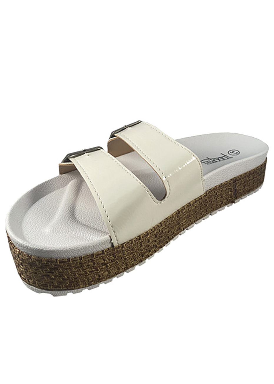 SANDALIA ECOCUERO ZAU77 BLANCO CHAROL - 4