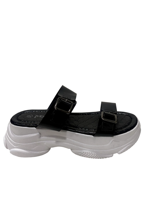 SANDALIAS MUJER TODOPIEL NEGRO ECOCUERO ZAZ28 - 1
