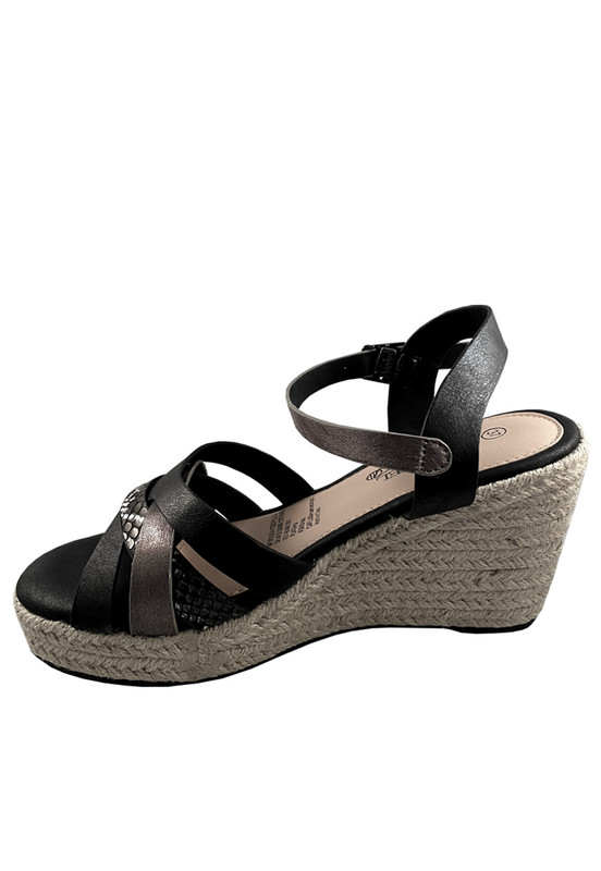 SANDALIAS MUJER TODOPIEL NEGRO ECOCUERO ZAZ20 - 5