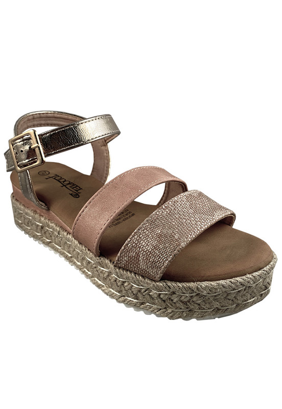 SANDALIAS MUJER TODOPIEL ROSA ECOCUERO ZAZ19 - 2