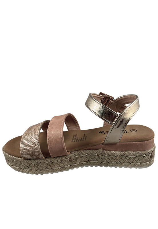 SANDALIAS MUJER TODOPIEL ROSA ECOCUERO ZAZ19 - 5